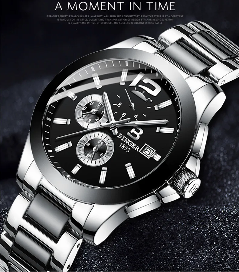 Simples Moda Masculina Amantes de Cerâmica Pulseira