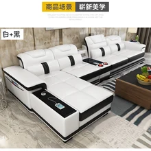 Living Room Sofa set corner sofa speaker real genuine cow leather sectional sofas minimalist muebles de sala moveis para casa leather sofa living room corner sofa set 6 pcs