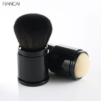 

RANCAI 1pcs Black Retractable Makeup Brushes Big Powder Foundation Blusher Concealer Cream Kabuki Brush Cosmetic Beauty Tools