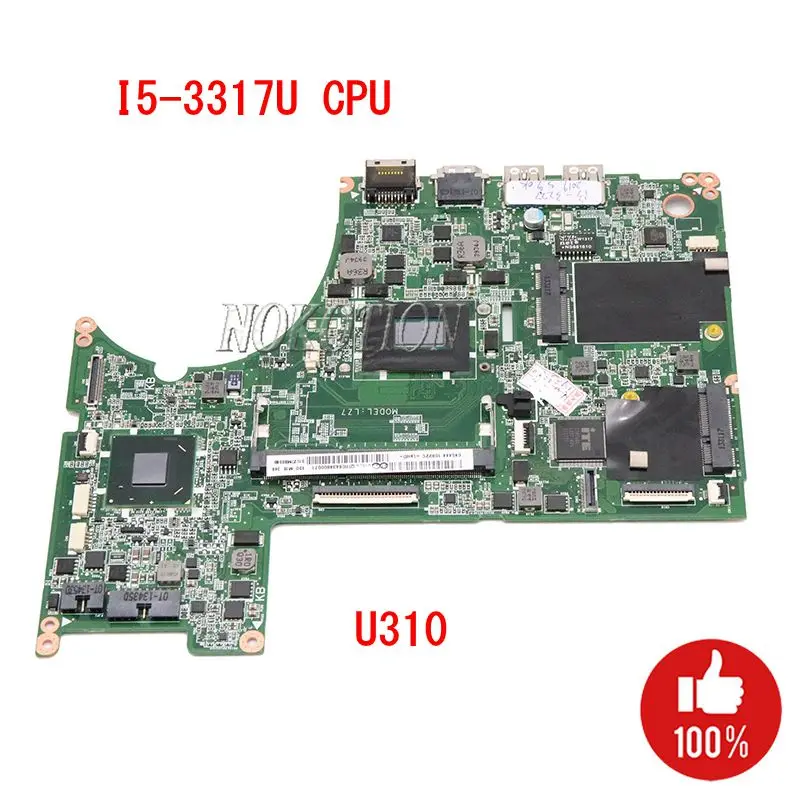 NOKOTION 11S90000204 DA0LZ7MB8E0 основная плата для Lenovo ideapad U310 материнская ноутбука I5 3317U CPU