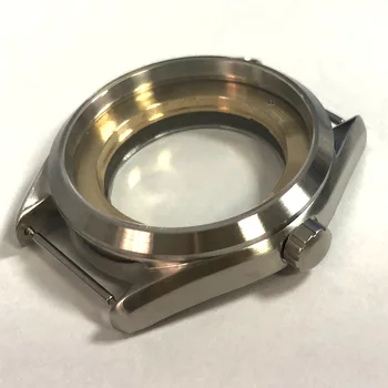 

new arrival 2019 corgeut 41mm Brushed Sliver Watch Case Fit ETA 2836,Mingzhu/DG 2813/3804,Miyota 8205/8215 Movement