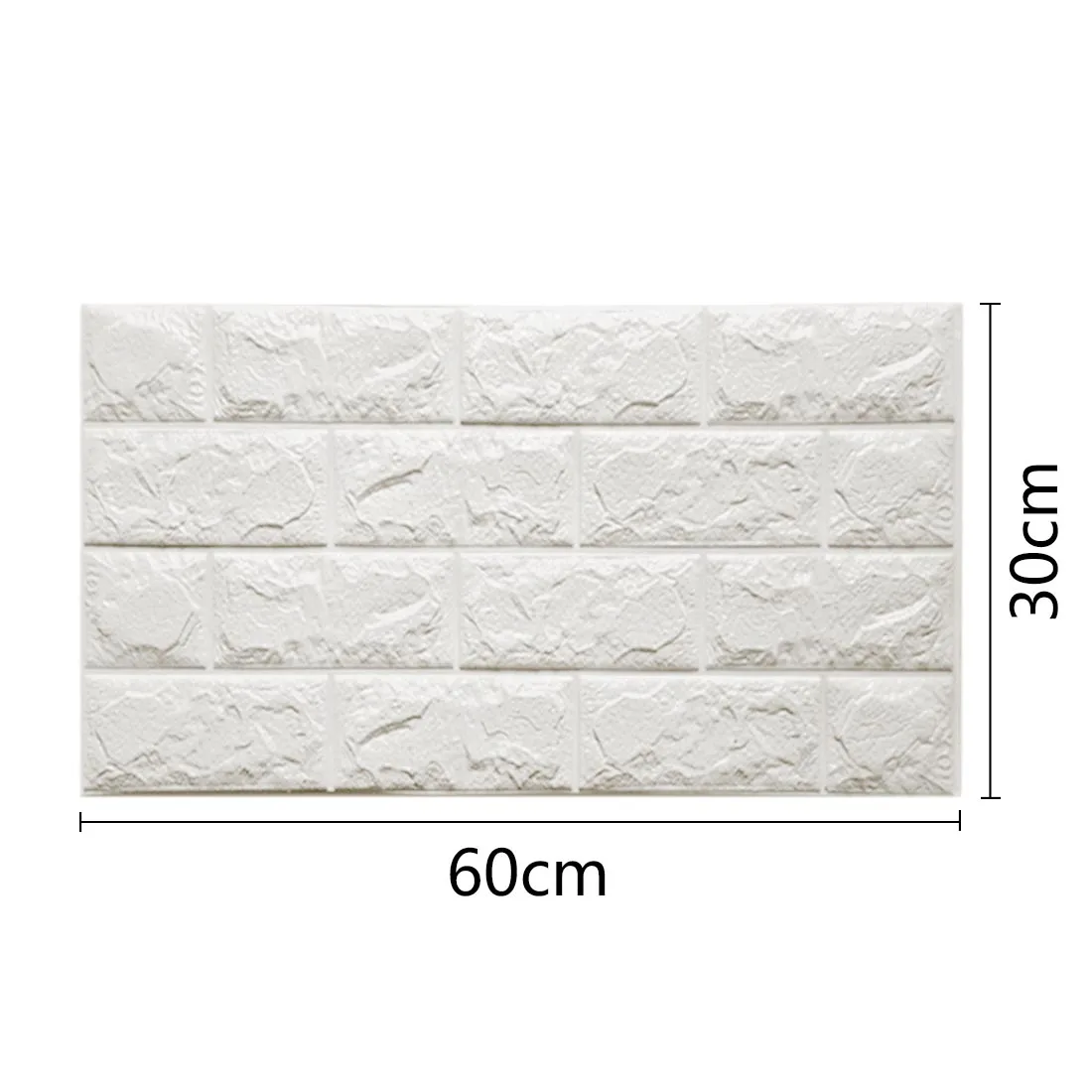 3D Wallpaper DIY Wall Stickers Wall Decor Embossed Brick Stone Wallpaper Room House Poster 60x30x0.8cm Hot Sale PE Foam