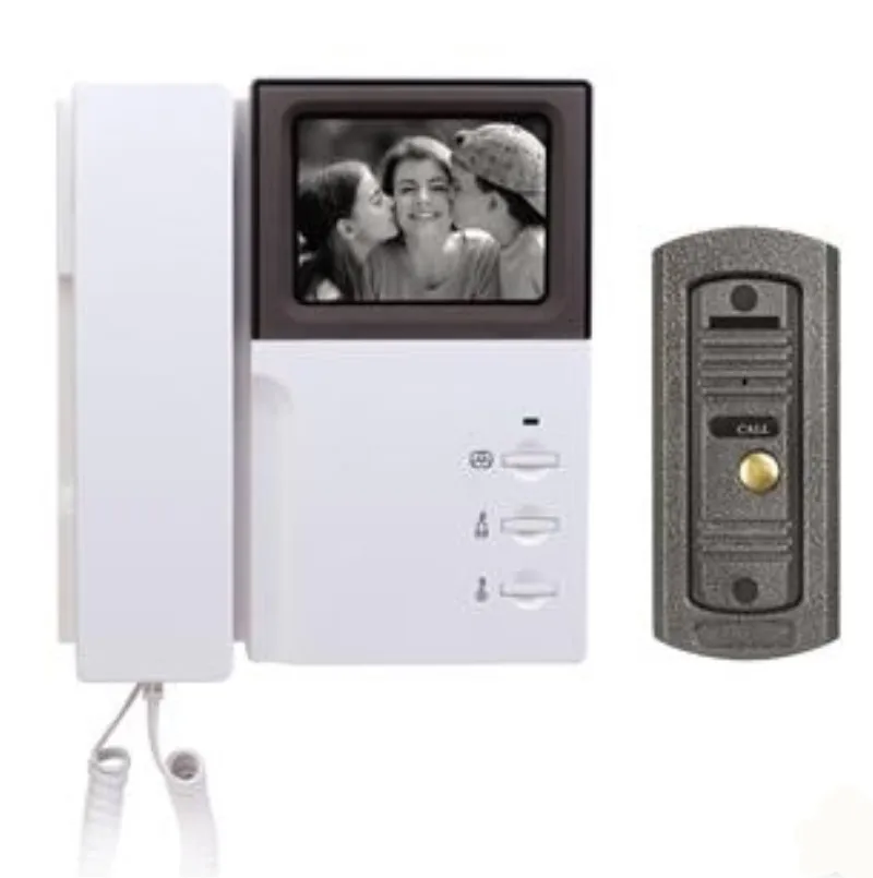 

4 Inch Color LCD Monitor Wired Intercom Video Door Phone