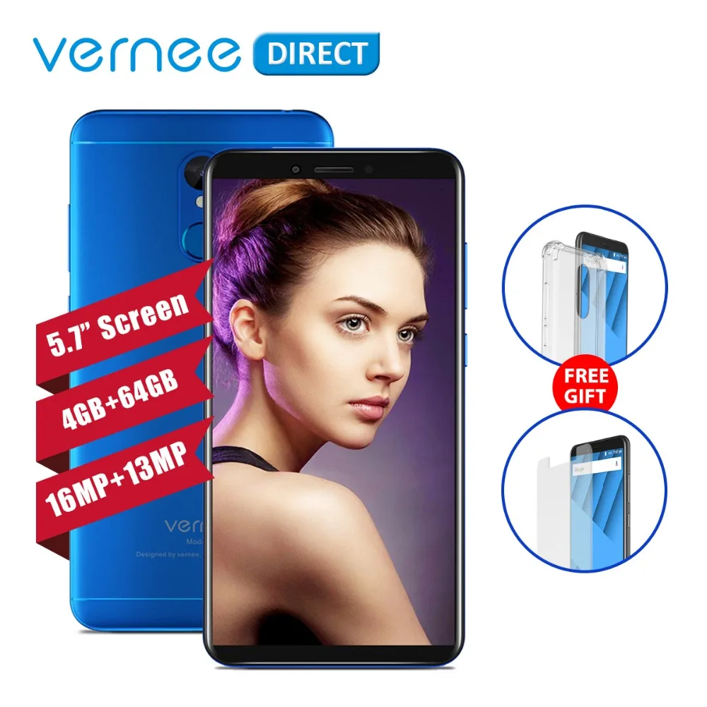 

Original Vernee M6 Ultra 5.7 Inch 4GB RAM 64GB ROM Octa-Core Smartphone 13MP Selfie Camera 16MP Rear Camera 3300mAh Cell Phones