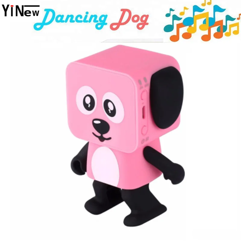 

Cartoon Portable Wireless Bluetooth speaker Dance Robot Dog sound box mini usb Speaker FOR xiaomi phone computer puppy boombox