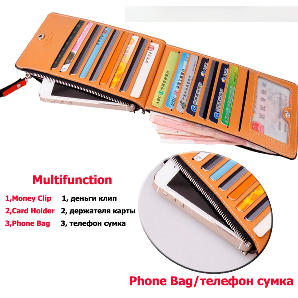 Long Clutch Phone Lady Slim Bag For Men Women Wallet Male Female Purse Walet Money Business Card Holder Vallet Kashelek Partmone