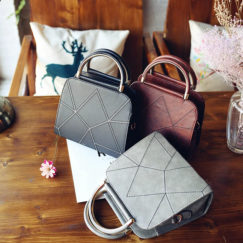 

Women PU leather Handbag zipper Bags Crossbody Shoulder Messenger Bag Female Top-Handle Women Fashion small bags Female Designer