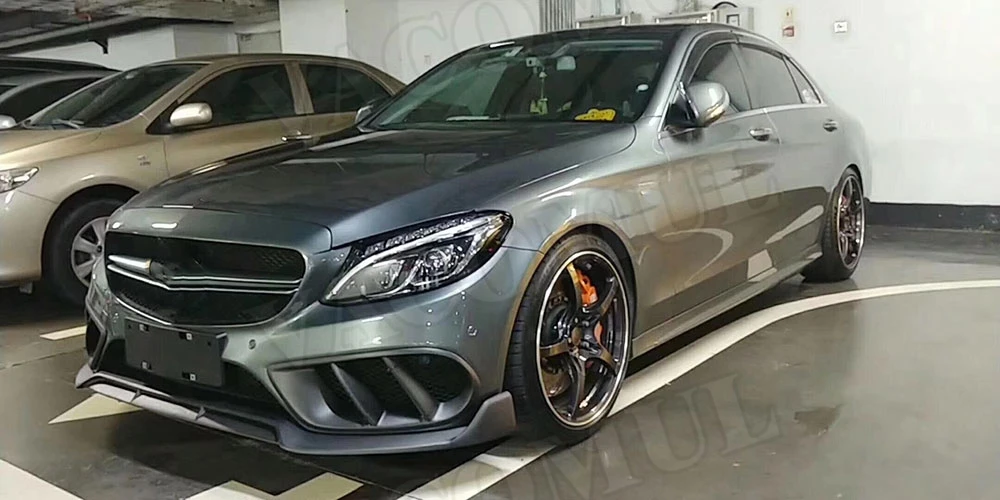 Передний бампер вентиляционное отверстие Крышка для Benz W205 C63 AMG C180 C200 Sport 15-18 углеродное волокно противотуманная фара сетка гриль рамка