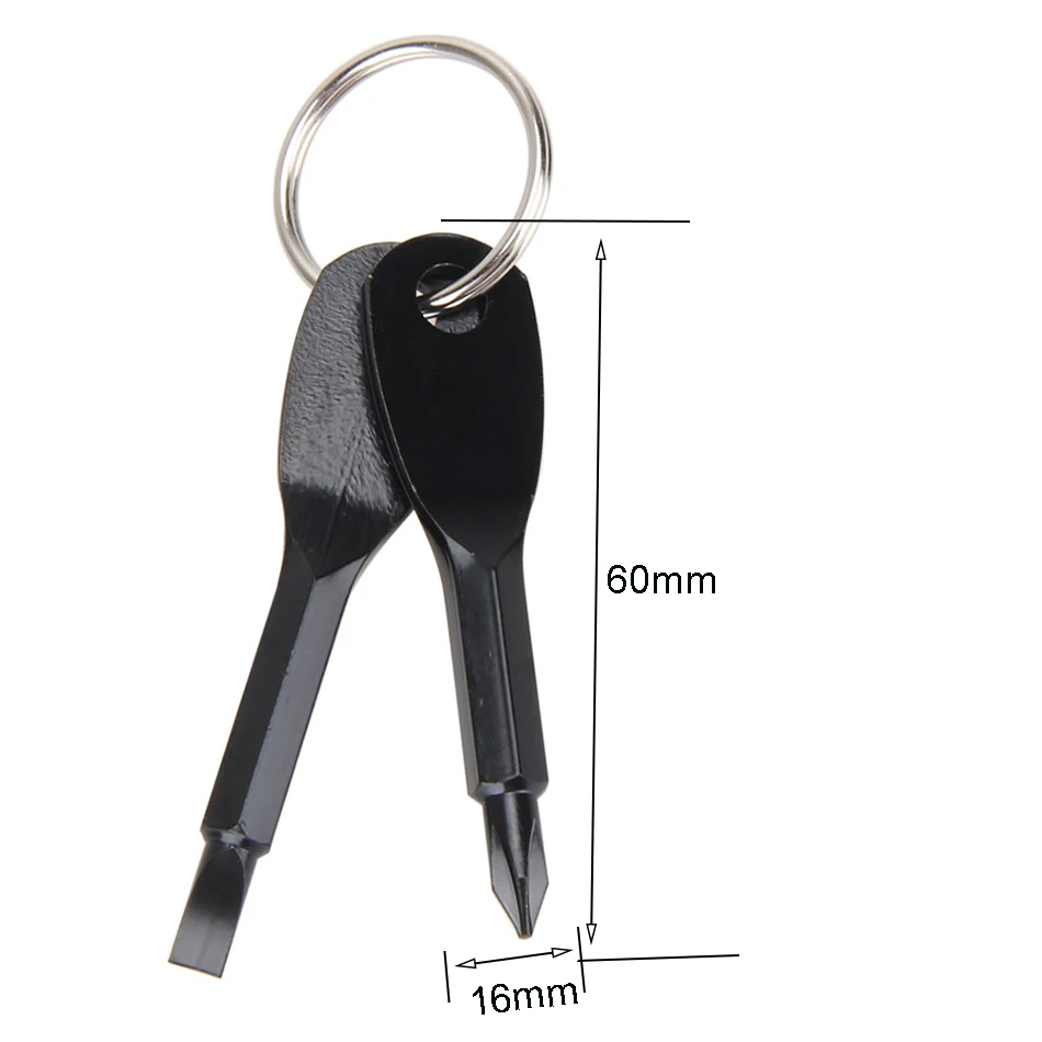 EDC Screwdrivers Key Shape Tool Mini Stainless Steel keychain Screwdriver Pocket Repair Tools Multifunction Portable Tools