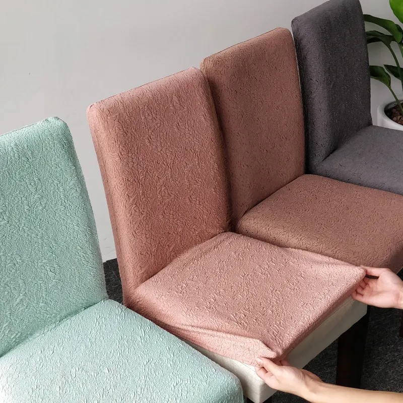 

1 PCS Europe Warm Chair Cover for Dining Room Removable Anti-dirty Kitchen Chair Cover Pastoral Hotel Chair Cover Seat Case