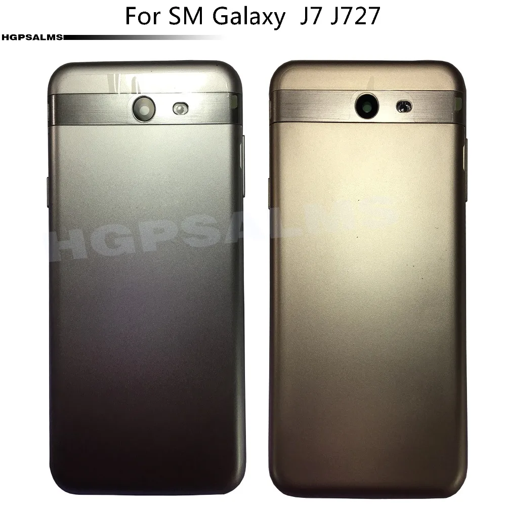 Задняя крышка батарейного отсека для samsung Galaxy J7 J727 задняя корпуса дверной чехол |