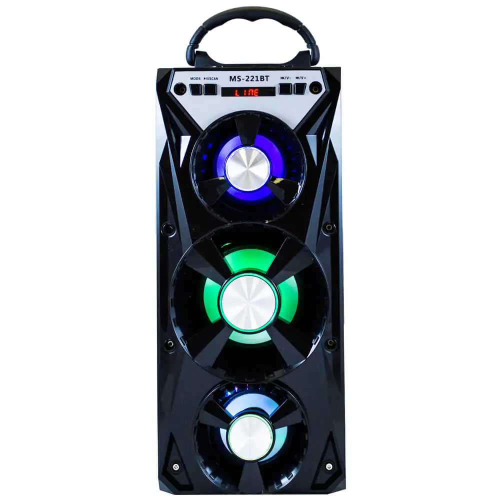 

Portable Speaker High Power Bluetooth Wireless FM Radio TF Card Light for Partytime