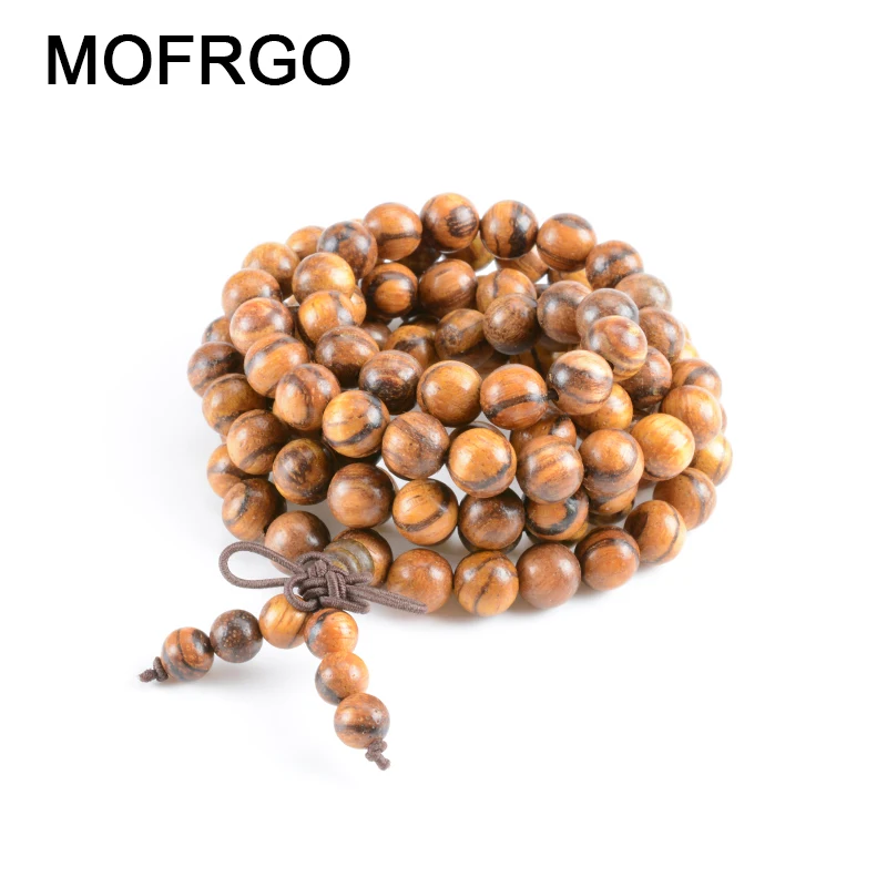 

Natural Sandalwood Multilayer 108 Bead Bracelet Charm Tibetan Buddhist Mala Prayer Yoga Healing Wood Bracelets for Women Men