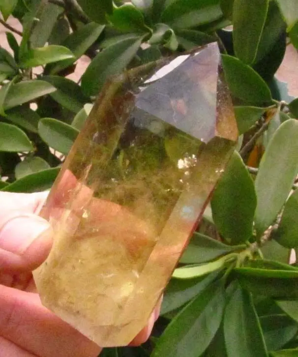 

68013+++ NATURAL CITRINE SMOKY QUARTZ CRYSTAL POINT Healing