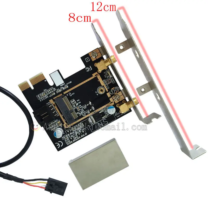 M.2/NGFF беспроводная карта для PCI-e 1X Настольный wifi WLAN карта кронштейн для Intel 8260ac 7265ac 7260NGW 3160NGW Broadcom BCM4352Z