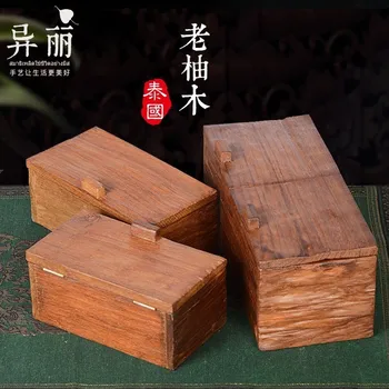 

Beautiful Solid Wood Handmade Storage Tank Retro Small Wooden Box Creative Decoration Cleaning, Storage and Reception Box