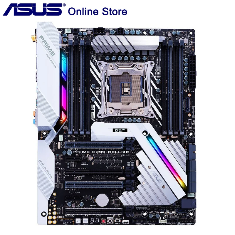 Материнская плата ASUS PRIME X299 DELUXE LGA2066 DDR4 USB 3 1X299 ATX с двойной гигабитный LAN и 802.11AD