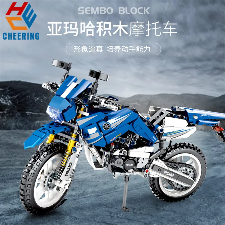 

Single Sale Building Blocks 799Pcs Technic Series Motorcycle Educational Motorbike Model Figures Best Gift For Children 701702
