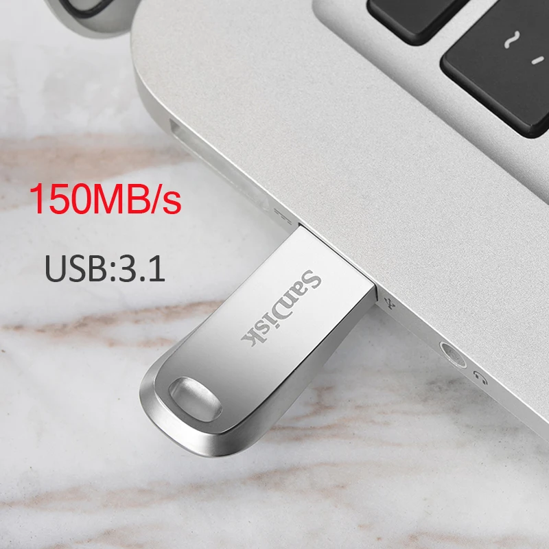  SanDisk 100% Original Genuine Metal Encryption Flash Drive USB 3.1 16GB 32GB 64GB 128GB 256GB 150MB
