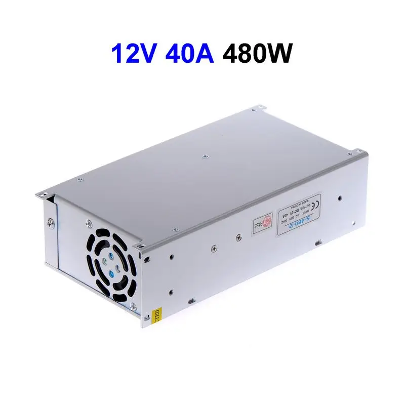 

3pcs LED Display LCD Monitor DC12V 40A 480W Switching Power Supply Adapter Driver Transformer
