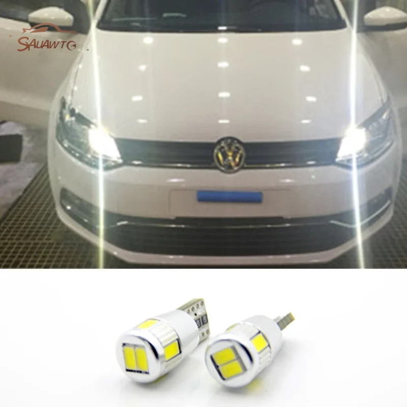 2X LED T10 W5W Clearance Lights Car Parking light For VW POLO Golf 4 5