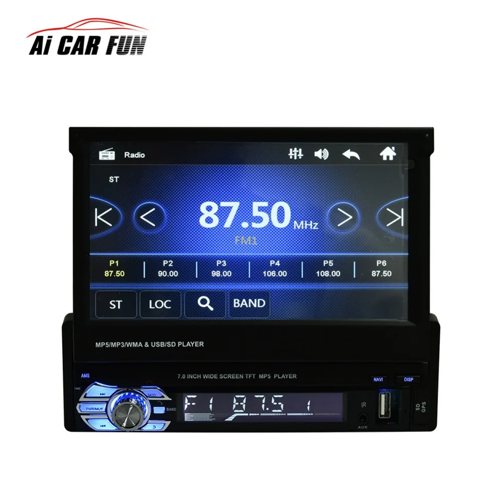

7 Inch Car Video MP5 Player 9601G 1 Din HD Touch Screen Bluetooth FM Radio European GPS Map USB Auto Multimedia Autoradio player