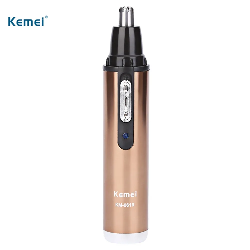 

Kemei Electric Nose Trimmer Shaver Washable Rechargeable Single Blade Nose Hair Trimmer Razor Cleaner Hair Styling Tool