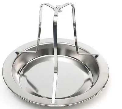 Stainless Steel Chicken Roaster Holder Rack Non-Stick BBQ Grilled Rack for Outdoor Camping