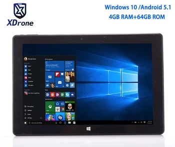 

china Windows 10 Home Tablet PC 10.1 Dual OS Android Intel Quad Core Z8350 4GB RAM 64GB ROM 10.1" ultra slim Keyboad Case