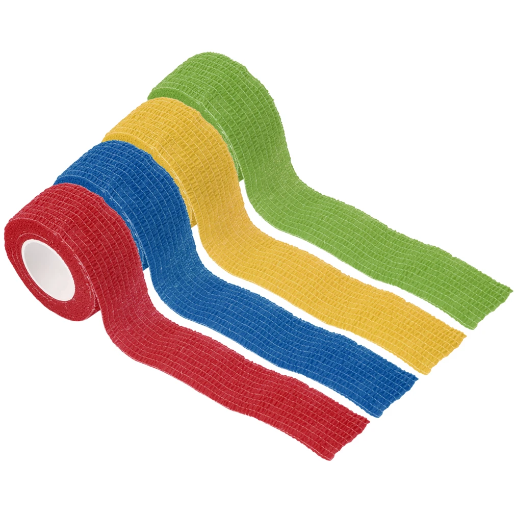 2.5cm*4.5m Self Adhering Bandage Wraps Elastic Adhesive First Aid Tape
