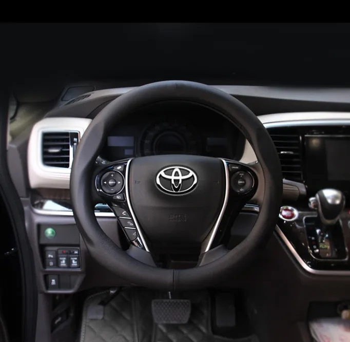 38cm car leather steering wheel Cover for toyota Corolla Vios Reiz