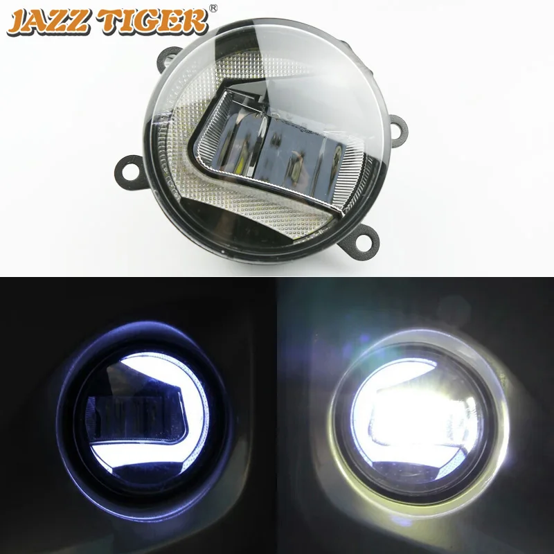 

JAZZ TIGER 2-in-1 Functions Auto LED Daytime Running Light Car LED Fog Lamp Projector Light For Peugeot 207 2009 - 2013