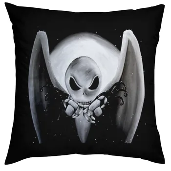 

His Nightmare Case Before Christmas Throwing Pillow Jacket Jack Skellington Black Decorative Hoop Pillow Halloween Decoratio