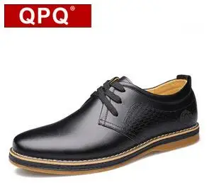 Hot sales QPQ2016 Spring new lace casual leather men's shoes | Обувь