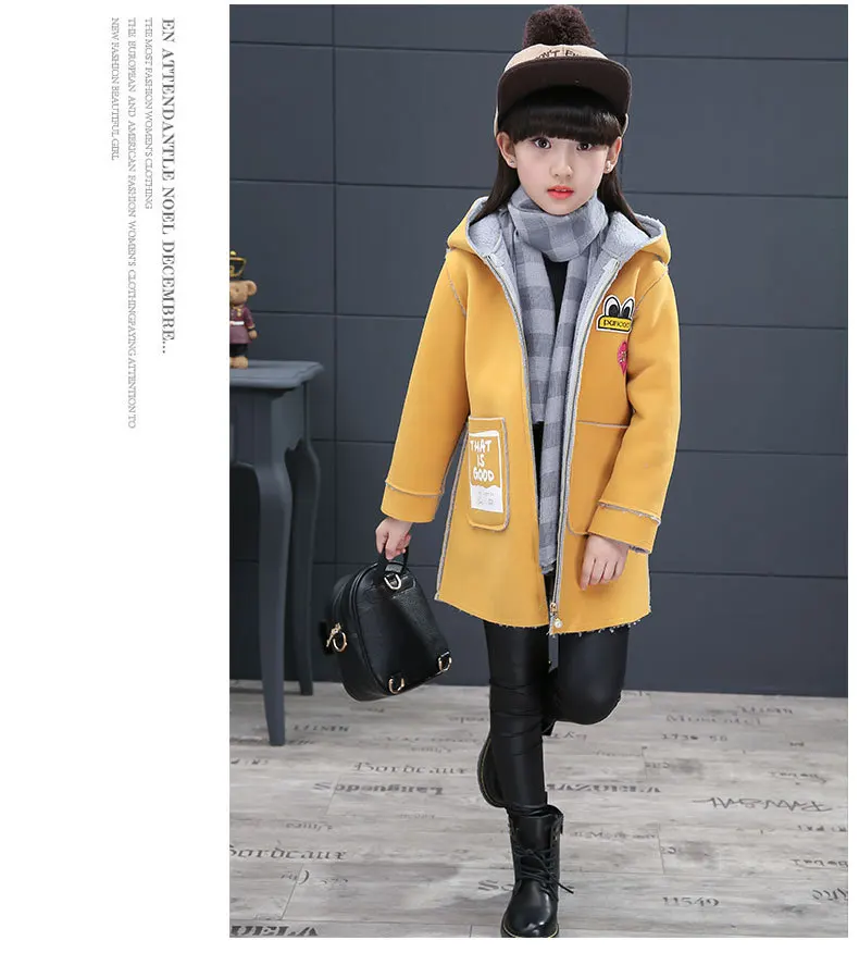 OLEKID/ г. Весенне-Осенняя детская куртка для девочек, верхняя одежда с капюшоном и принтом для девочек, пальто зимняя куртка для подростков от 4 до 11 лет