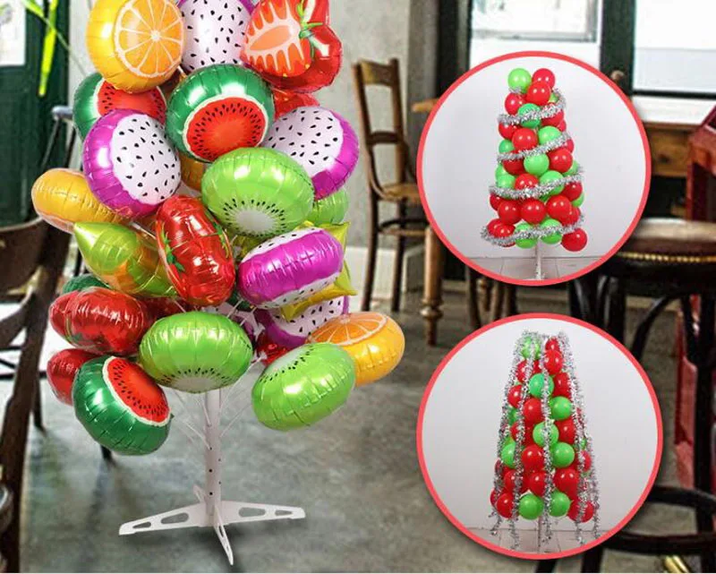  Stable Balloon Tree Display Stand Plastic Base Metal Pole Wedding Birthday Festival Party Decoratio