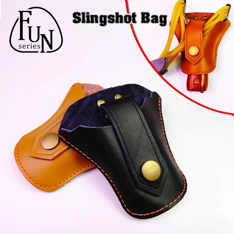 FunSeries Slingshot Genuine Leather Sheath for Outdoor Hunting