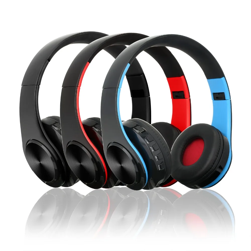 Новые беспроводные Bluetooth наушники стерео FM TF 3 5 мм гарнитура с микрофоном а также