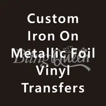 BlingQueen 12 шт/лот на заказ Горячая фиксация железа на металлической фольге HTV виниловые передачи Корейское качество