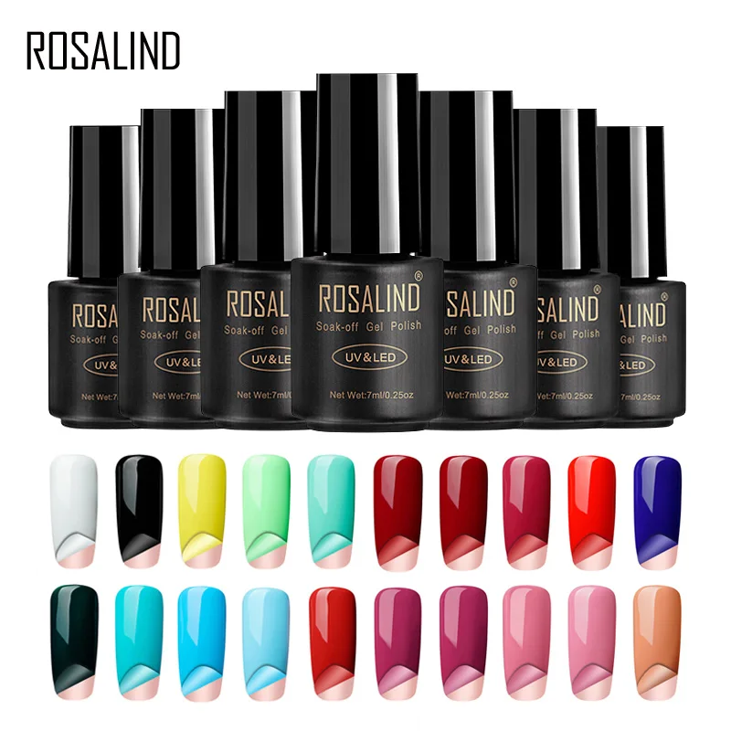 

ROSALIND Gel 1S 7ml Peel Off gel lacquer Needed UV LED No Need Remover Water Multi-Use For Convenience Primer Gel Varnish