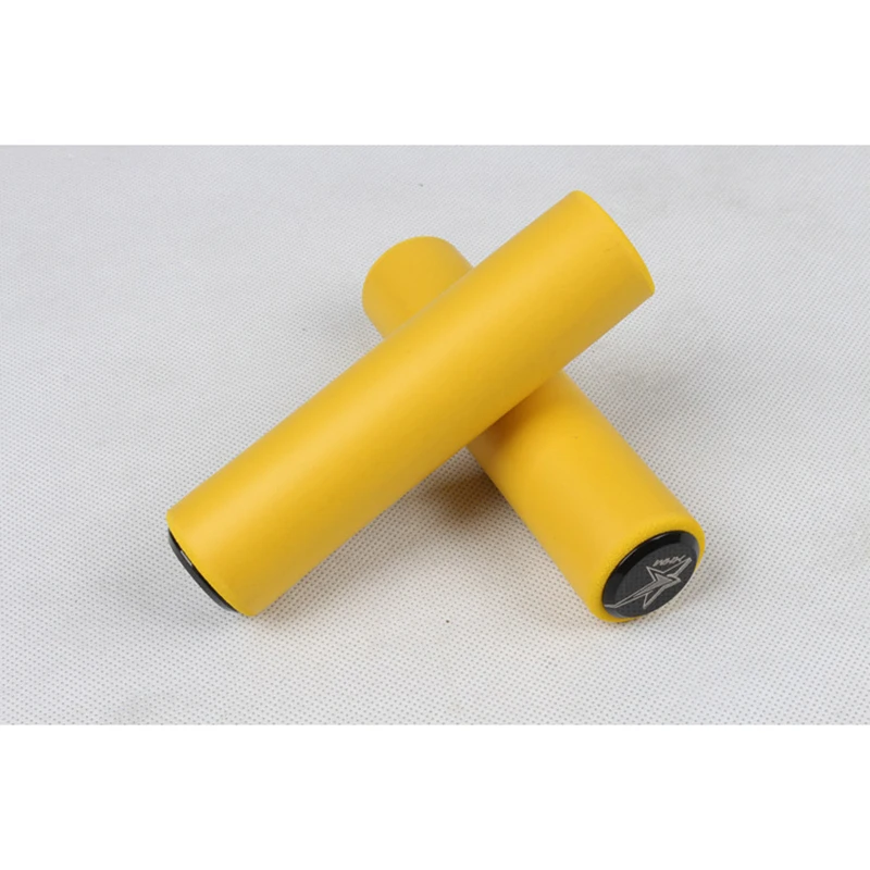 Велосипед Ultraight пены высокой плотности силиконовая губчатая ручка на руль велосипеда для горного дорожного велосипеда противоскользящая амортизирующая супер мягкая - Цвет: yellow