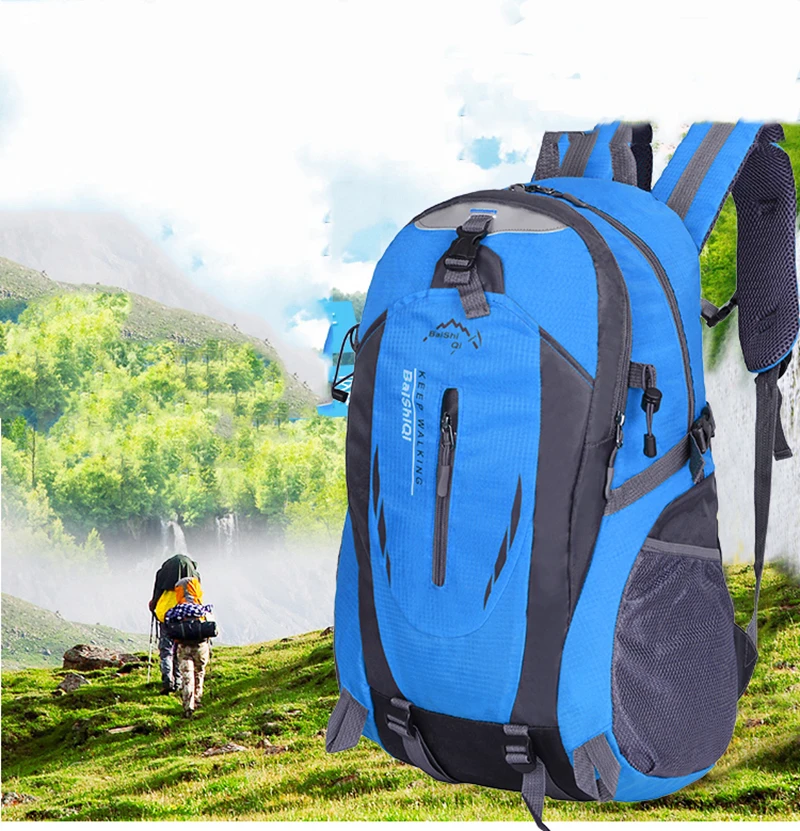 40L Waterproof Durable Outdoor Climbing Backpack Women&Men Hiking Athletic Sport Travel Backpack High Quality Rucksack (5)