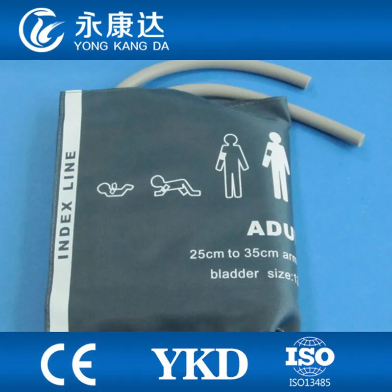 

10pcs/lot Reusable Adult NIBP Cuff double hose arm cir 25-35cm