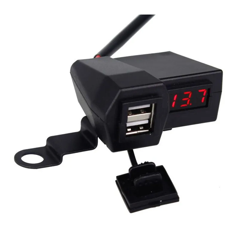 Водонепроницаемый USB адаптер для прикуривателя с двойным