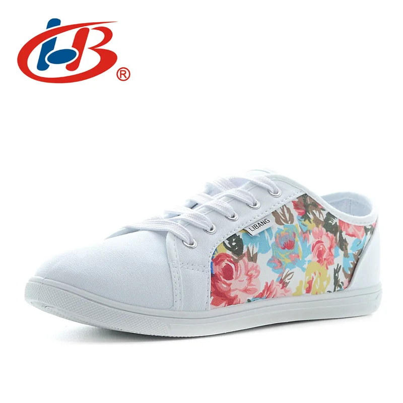 Туфли женские холщовые с цветочным принтом на шнуровке из хлопка|shoes brand|shoe brands