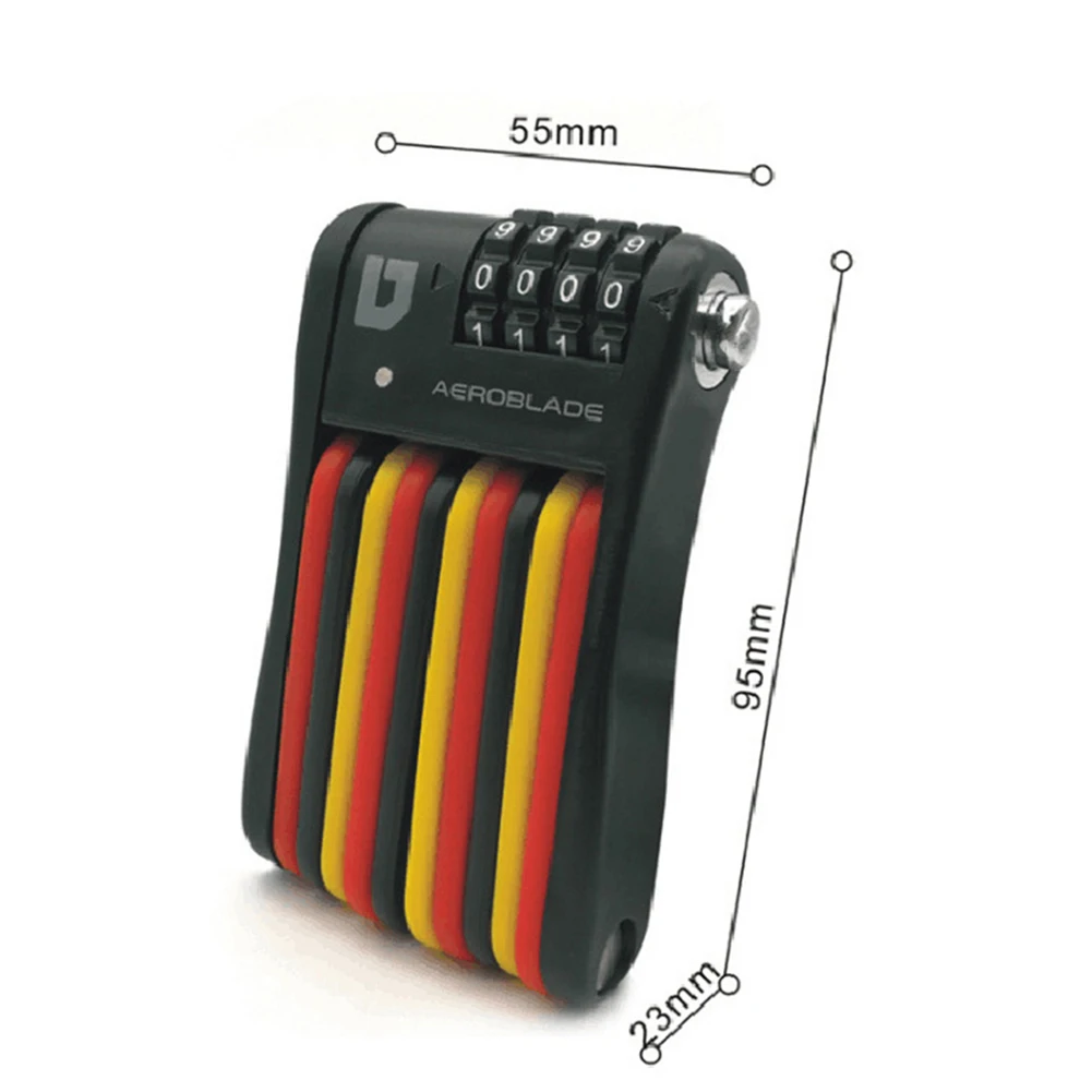 Мини пароль Складной Замок велосипедный замок портативный горный велосипед и дорожный велосипед складной с замком высокого качества безопасная защита