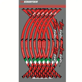 

Motorcycle Wheel Rim Decals Wheel Reflective Stickers Stripes For Aprilia RSV4