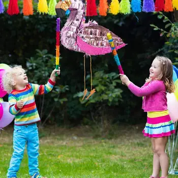

Lovely Pinata Flamingo Children Birthday Party Hanging Decor Knock Toy Game Prop