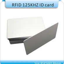 50 шт. переписать/копировальный аппарат 125 кГц T5557/T5577 RFID карты/смарт-карты контроля доступа. Белый