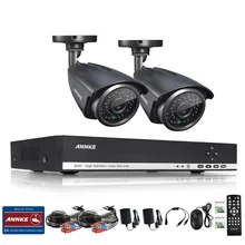 ANNKE HD 4 каналы 1080N 720P 1.0 mp DVR 2 на открытом воздухе CCTV дом камеры системы безопасности kit